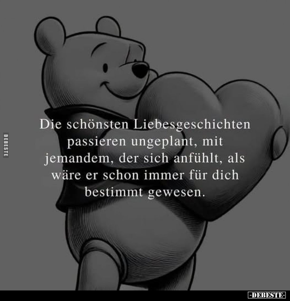 Die schönsten Liebesgeschichten
passieren ungeplant, mit
jemandem, der sich anfühlt, als
wäre er schon immer für dich
bes...