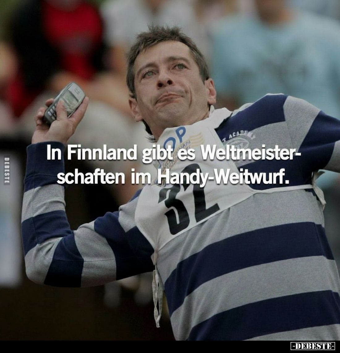 In Finnland gibt es Weltmeisterschaften im Handy-Weitwurf.