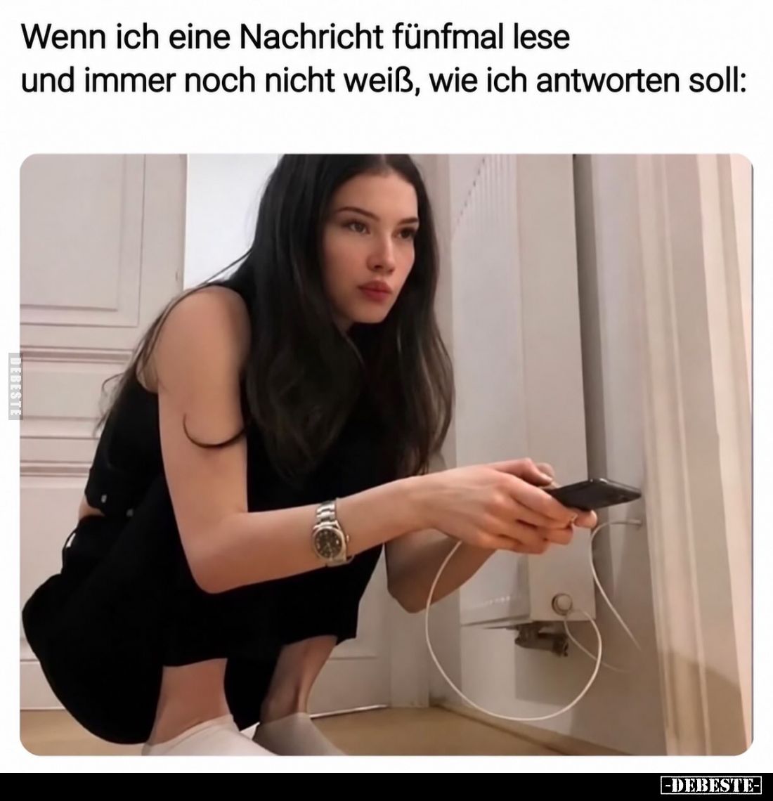 Wenn ich eine Nachricht fünfmal lese und immer noch nicht weiß, wie ich antworten soll: