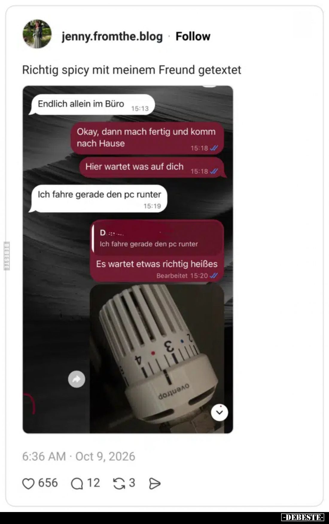Richtig spicy mit meinem Freund getextet