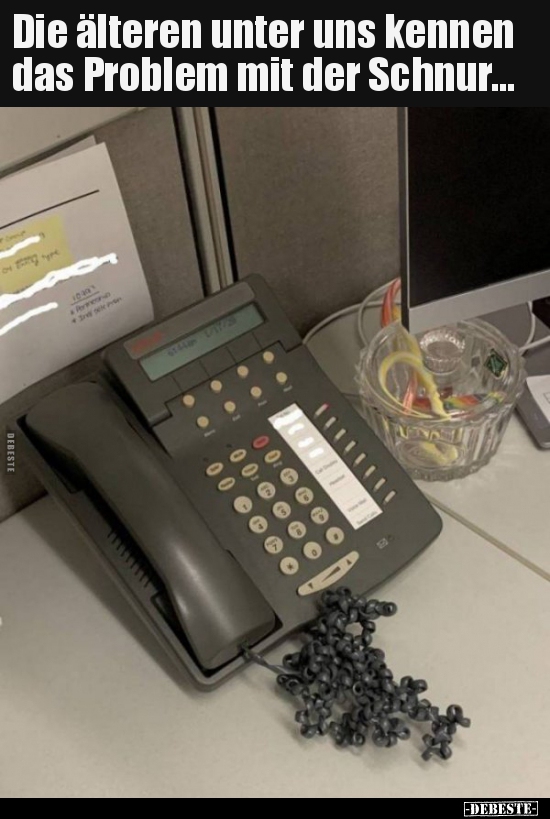 Die älteren unter uns kennen das Problem mit der..