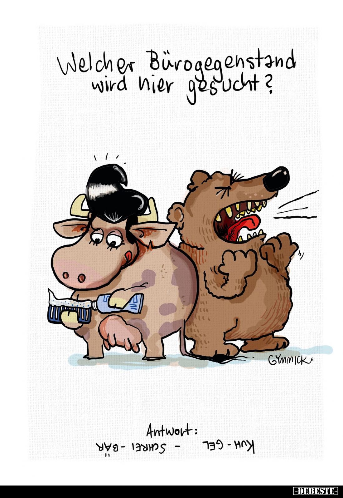 Welcher Bürogegenstand wird hier gesucht?