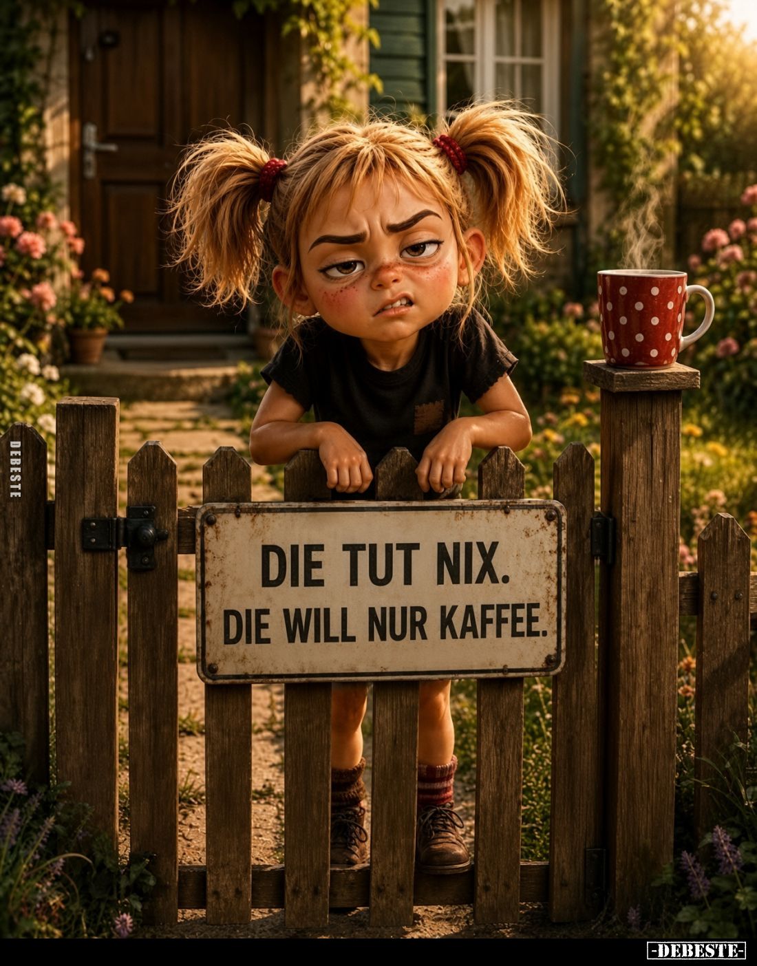 Die tut nix.
Die will nur Kaffee.