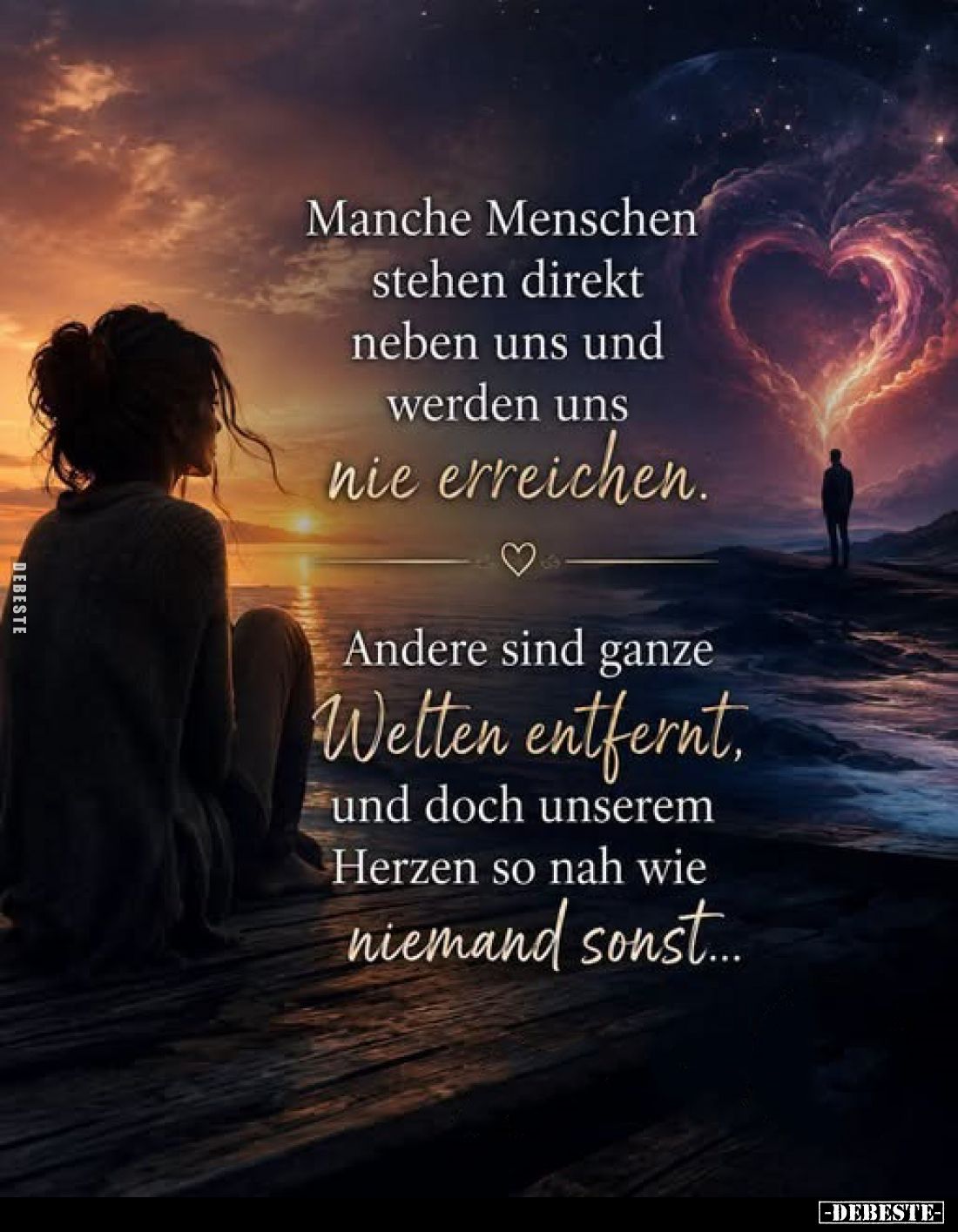 Manche Menschen stehen direkt neben uns und werden uns nie.. - Lustige Bilder | DEBESTE.de