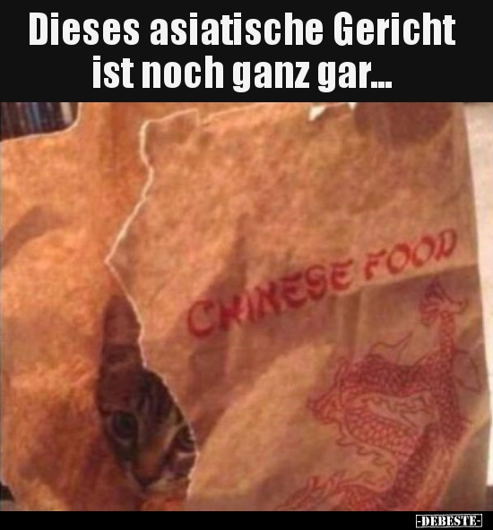 Dieses asiatische Gericht ist noch ganz gar... - Lustige Bilder | DEBESTE.de