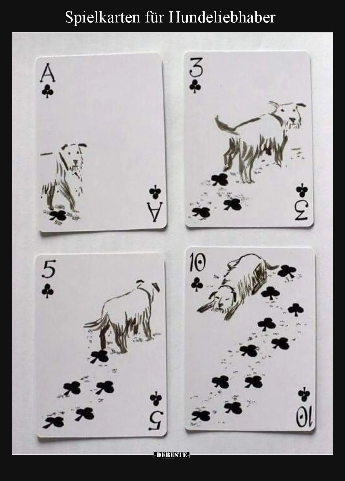 Spielkarten für Hundeliebhaber
