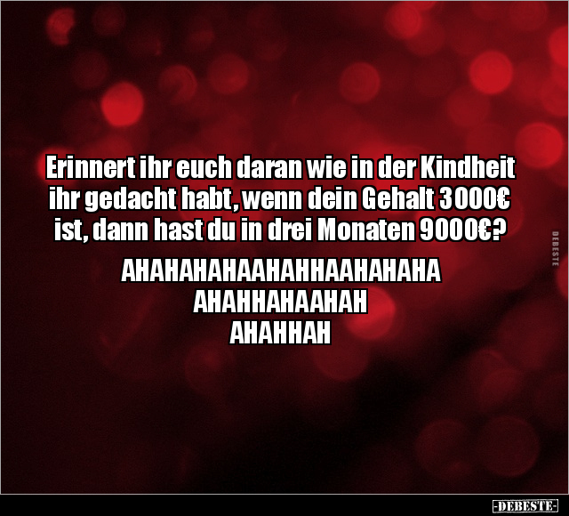 Erinnert ihr euch daran wie in der Kindheit ihr gedacht.. - Lustige Bilder | DEBESTE.de