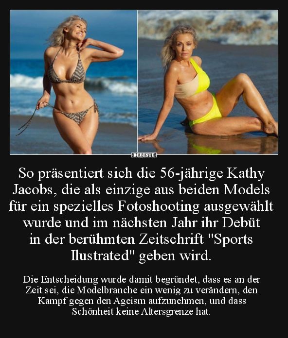 So präsentiert sich die 56-jährige Kathy Jacobs, die als.. - Lustige Bilder | DEBESTE.de