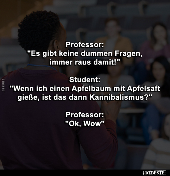 Professor, Apfelsaft