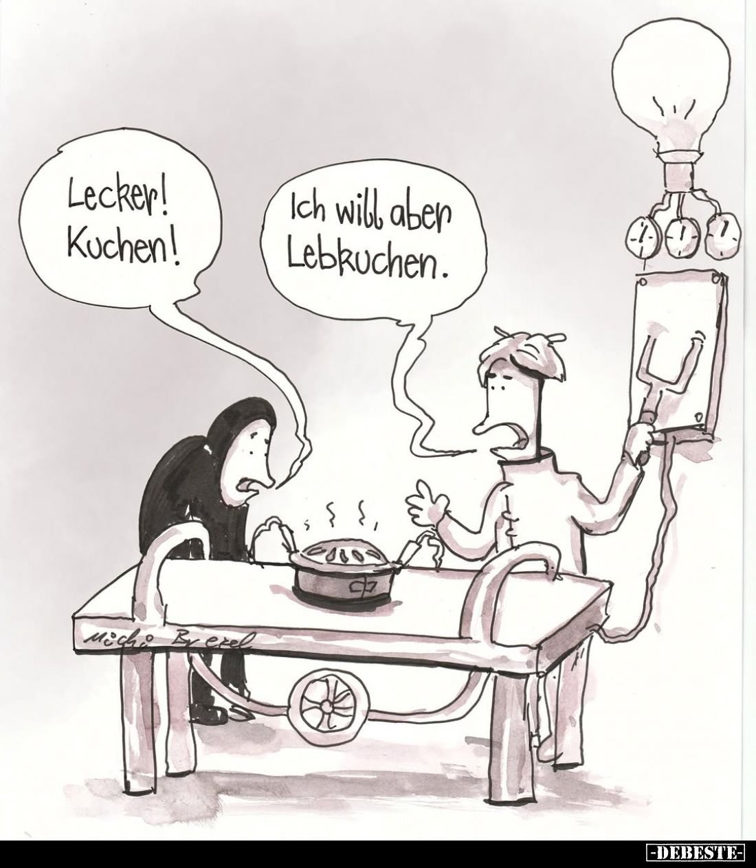 Lecker! Kuchen!
Ich will aber Lebkuchen.