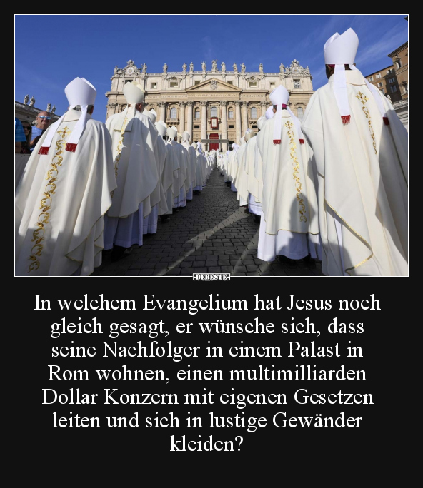 In welchem Evangelium hat Jesus noch gleich gesagt.. - Lustige Bilder | DEBESTE.de