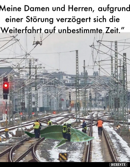 Meine Damen und Herren, aufgrund einer Störung verzögert.. - Lustige Bilder | DEBESTE.de