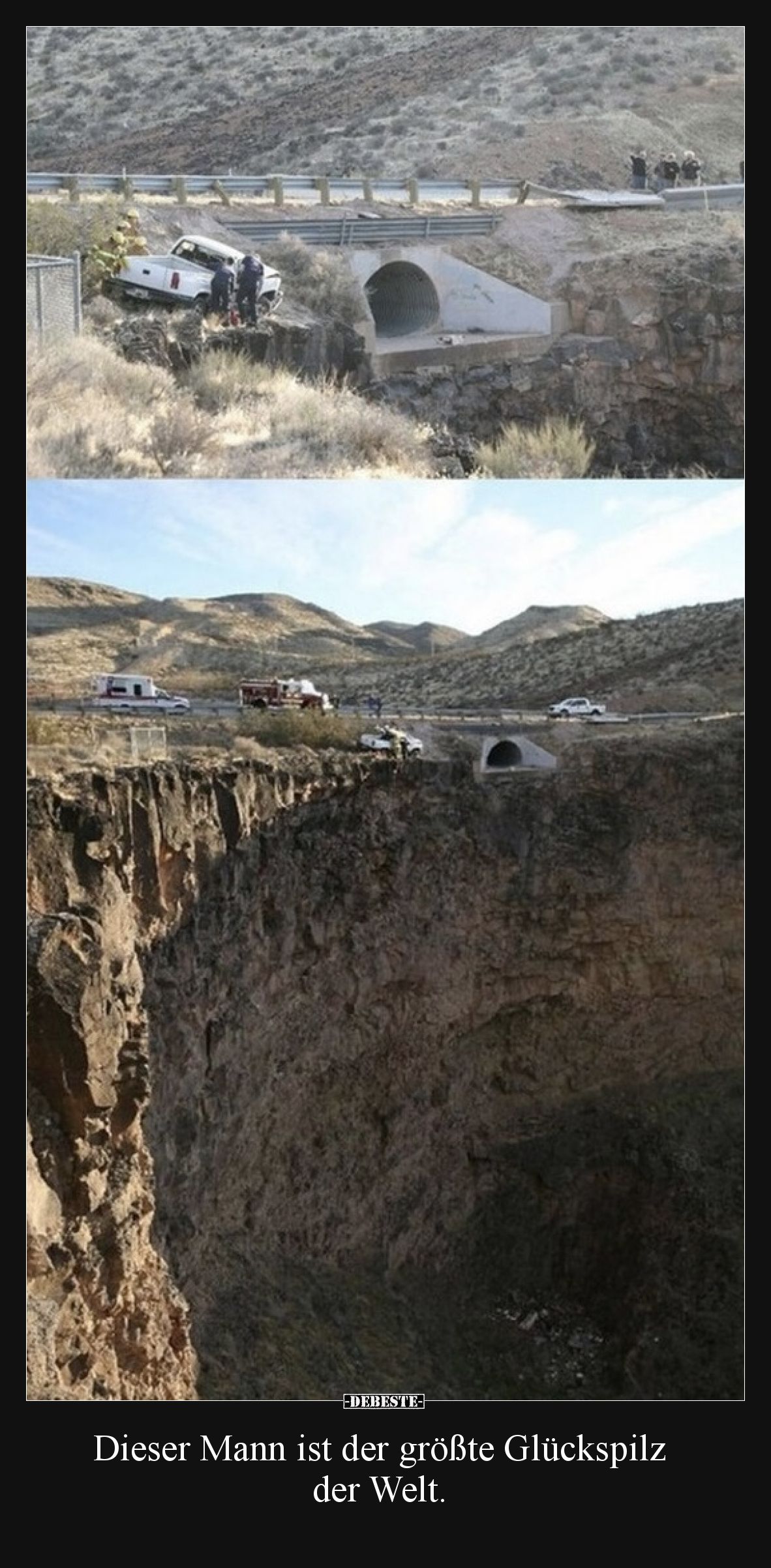 Dieser Mann ist der größte Glückspilz der Welt.