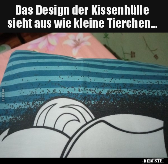 Das Design der Kissenhülle sieht aus wie kleine.. - Lustige Bilder | DEBESTE.de