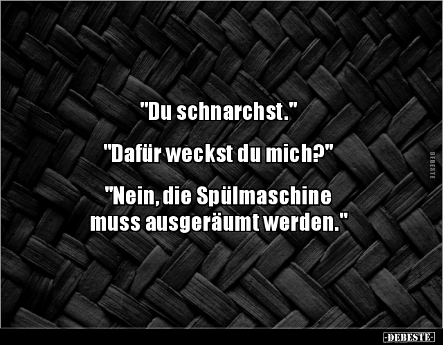 "Du schnarchst." "Dafür weckst du mich?".. - Lustige Bilder | DEBESTE.de