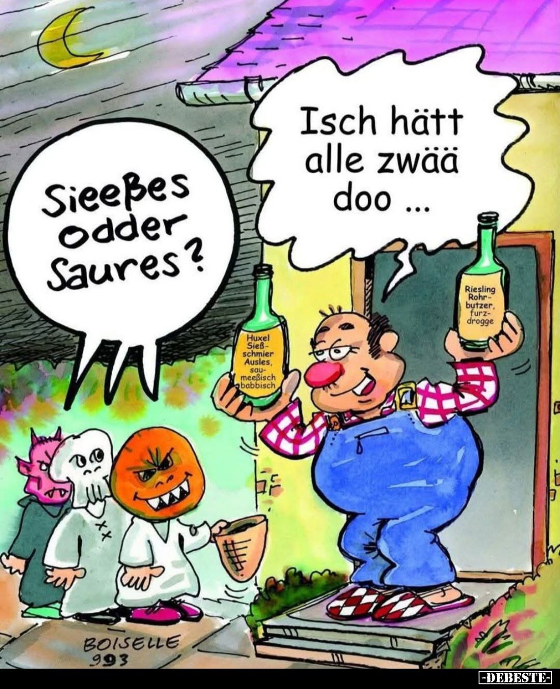 Sieeßes odder Saures? -
Isch hätt alle zwää doo.