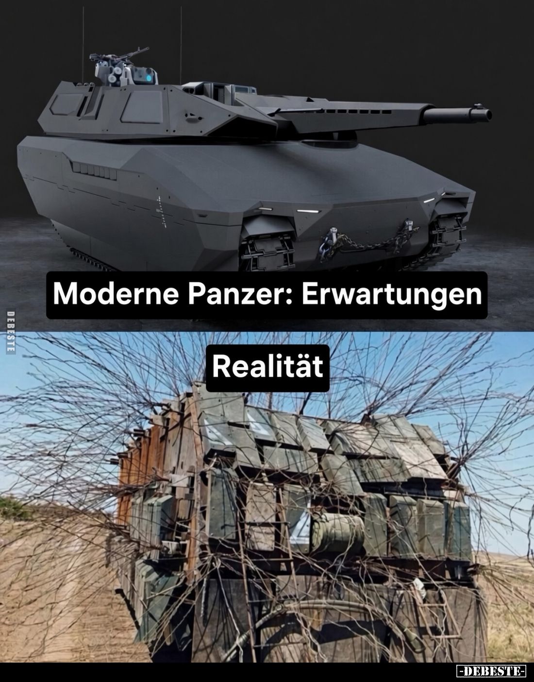 Moderne Panzer: Erwartungen - Realität.. - Lustige Bilder | DEBESTE.de