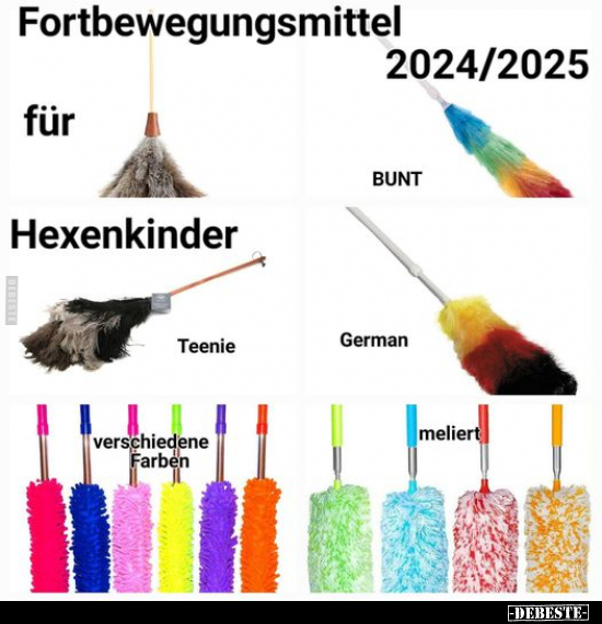 Fortbewegungsmittel für Hexenkinder 2024/2025.. - Lustige Bilder | DEBESTE.de