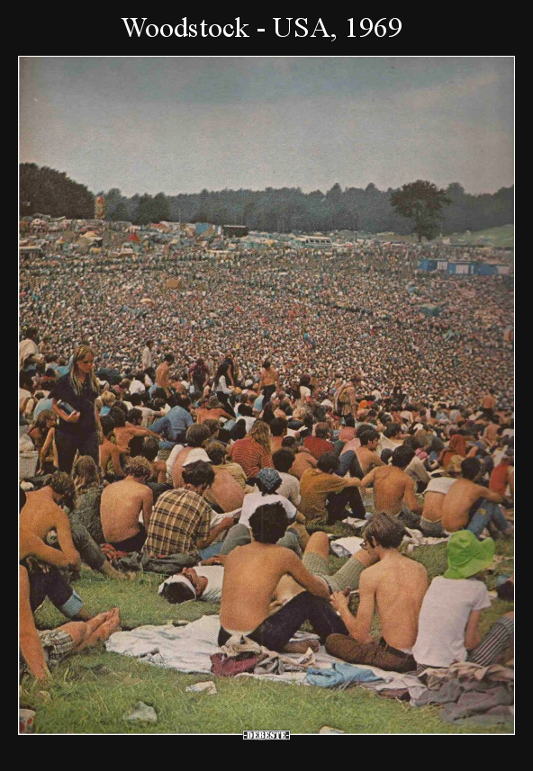 Woodstock - USA, 1969.. - Lustige Bilder | DEBESTE.de