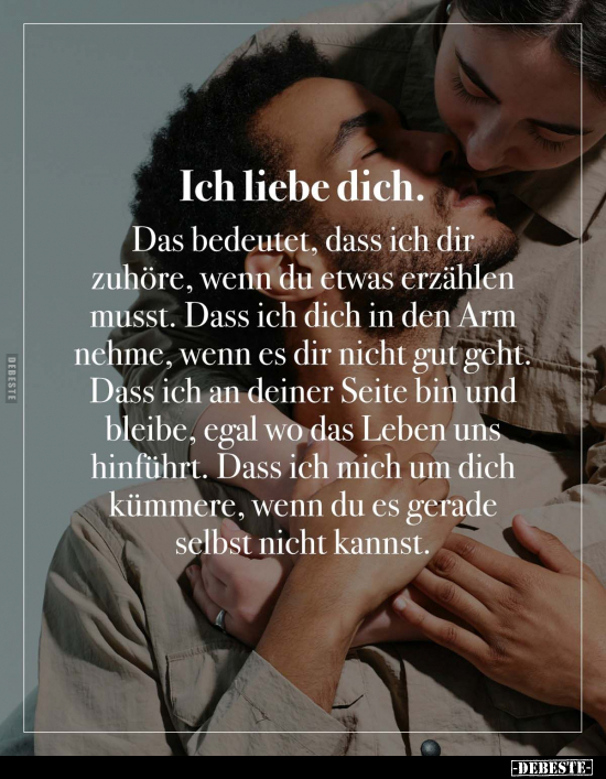 Ich liebe dich. Das bedeutet, dass ich dir zuhöre.. - Lustige Bilder | DEBESTE.de