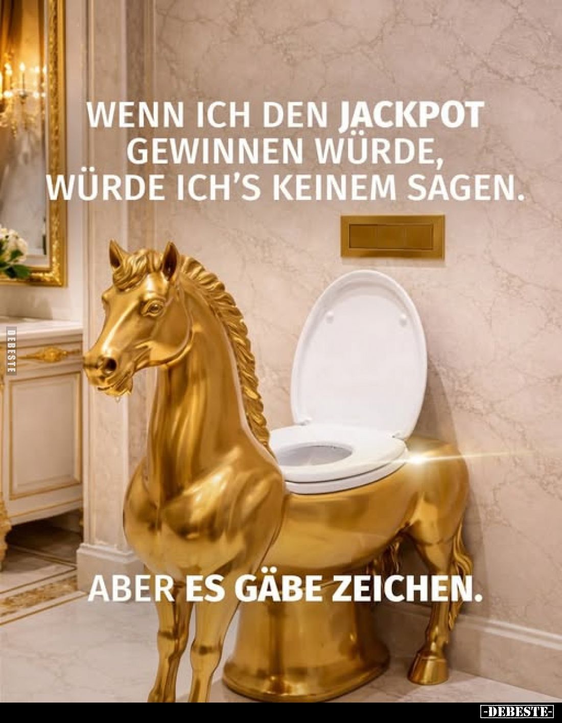 Wenn ich den Jackpot gewinnen würde, würde ich's keinem sagen.. - Lustige Bilder | DEBESTE.de