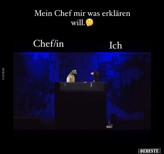 Mein Chef mir was erklären will.. - Lustige Bilder | DEBESTE.de