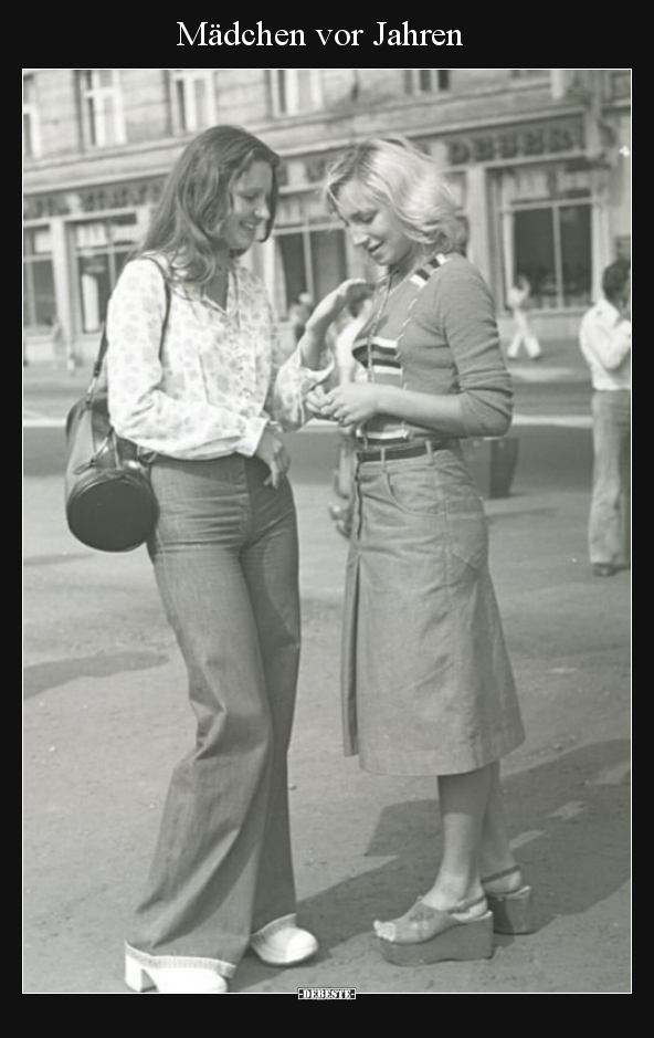 Mädchen vor Jahren..