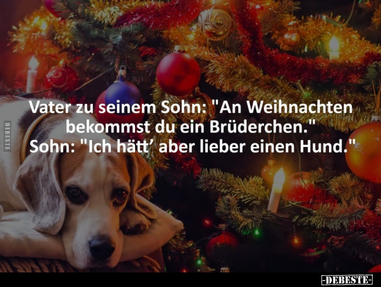 Vater zu seinem Sohn: "An Weihnachten bekommst du ein.." - Lustige Bilder | DEBESTE.de