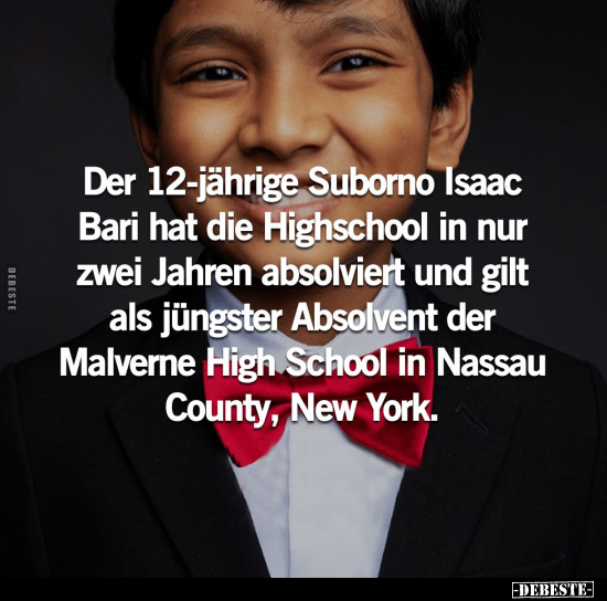 Der 12-jährige Suborno Isaac Bari.. - Lustige Bilder | DEBESTE.de