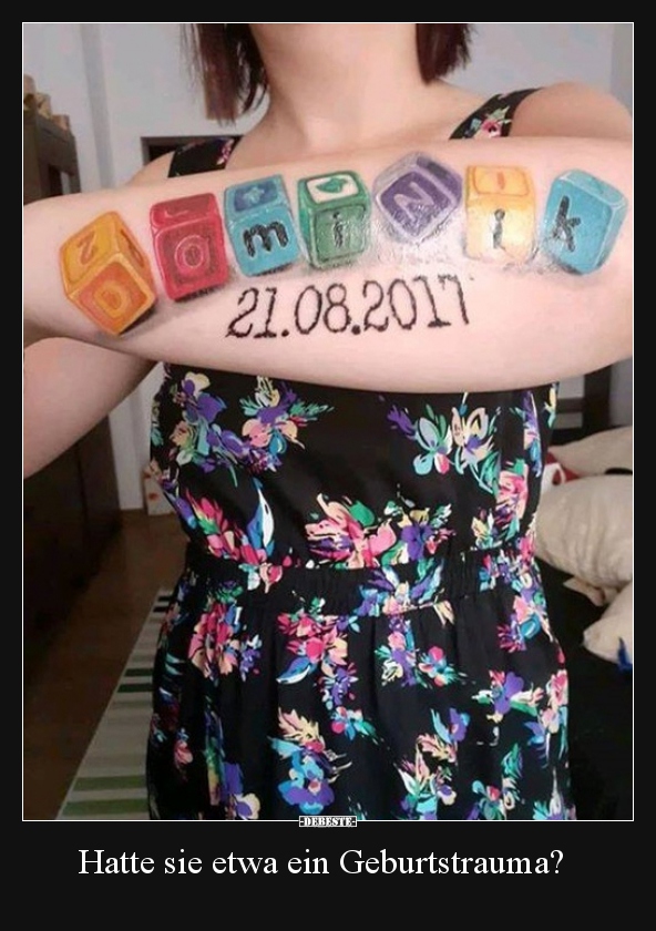 Hatte sie etwa ein Geburtstrauma?..