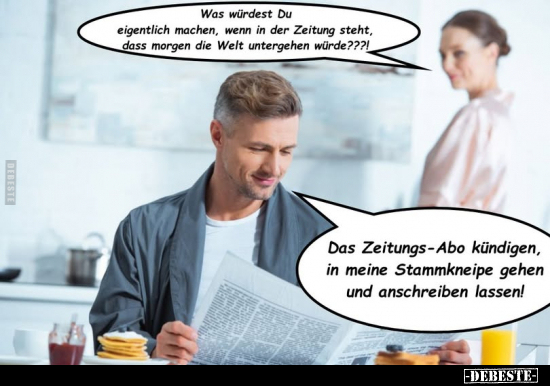 Machen, Wenn, Zeitung, Morgen, Untergehen