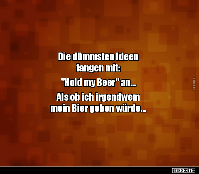 Die dümmsten Ideen fangen mit: "Hold my Beer"... - Lustige Bilder | DEBESTE.de