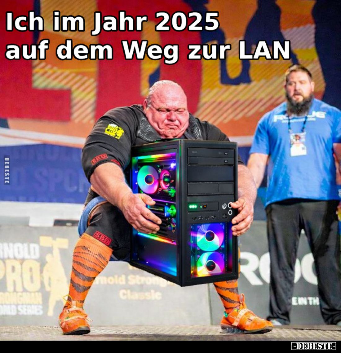 Ich im Jahr 2025 auf dem Weg zur LAN