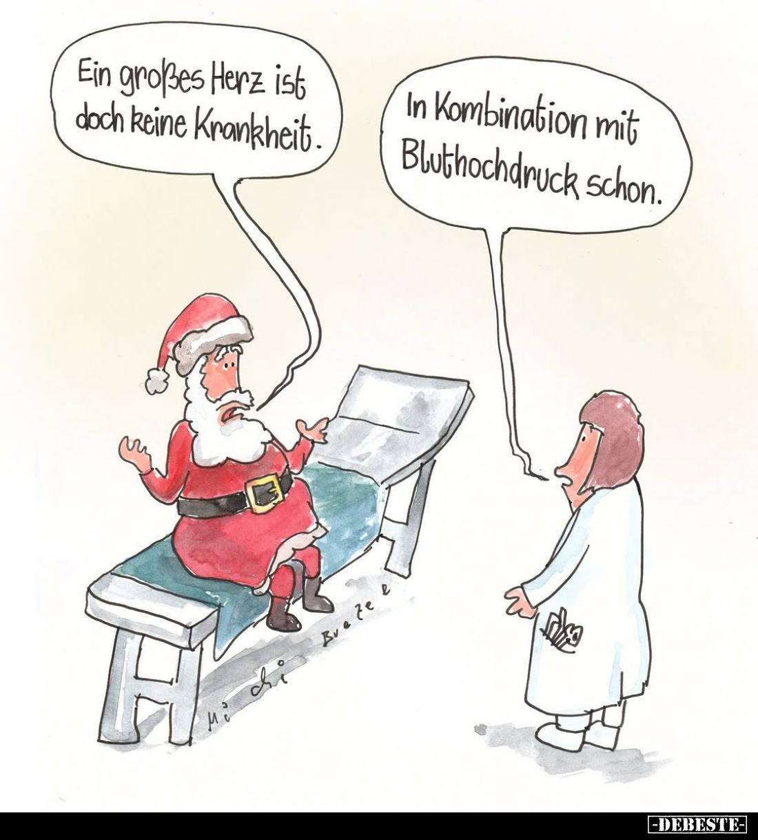 Ein großes Herz ist doch keine Krankheit.
-
In Kombination mit Bluthochdruck schon.