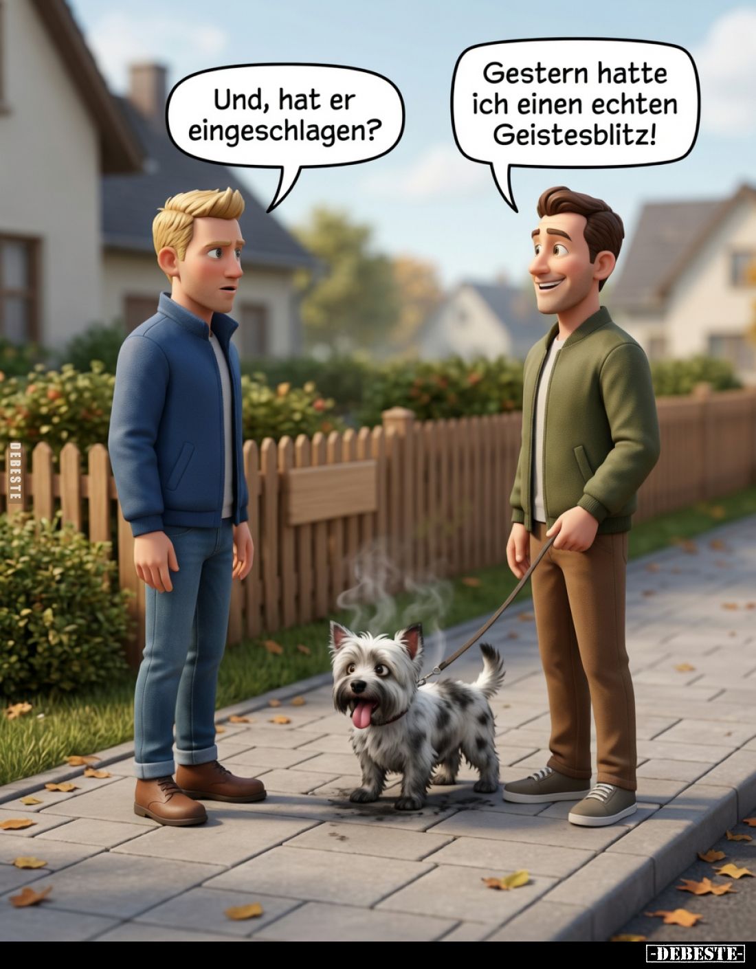 Gestern hatte ich einen echten Geistesblitz!
Und, hat er eingeschlagen?