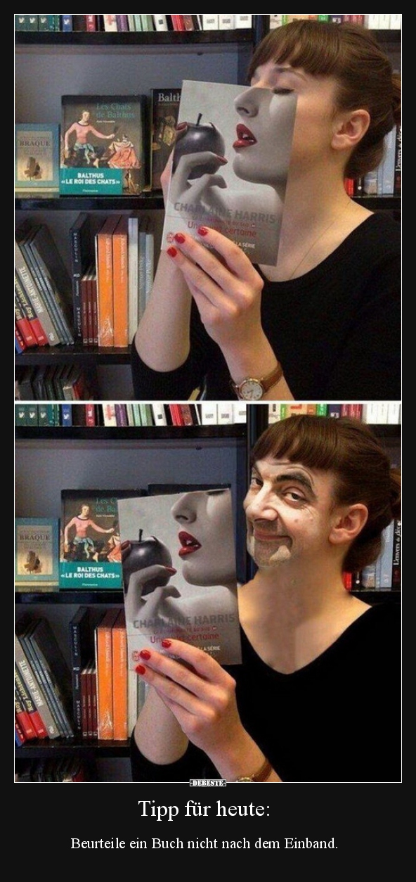 Tipp für heute: Beurteile ein Buch nicht nach dem..