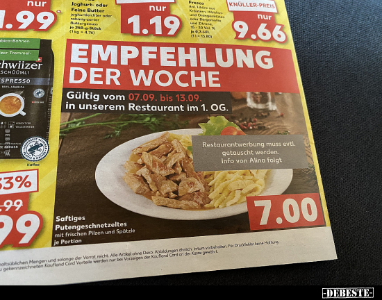 Restaurantwerbung muss evtl. getauscht werden.. - Lustige Bilder | DEBESTE.de