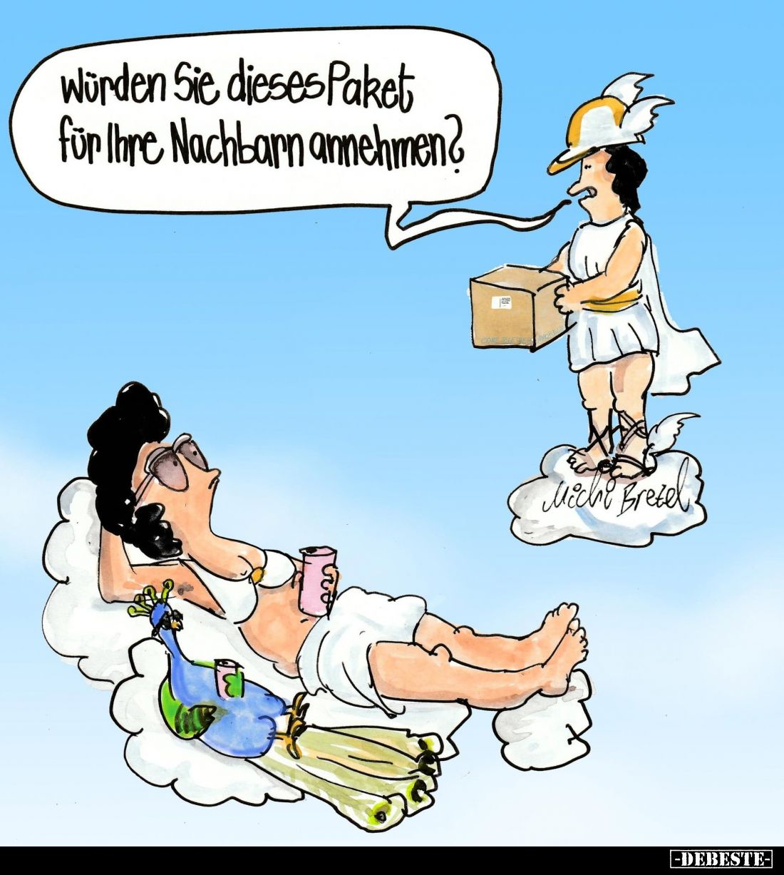 Würden Sie dieses Paket für Ihre Nachbarn annehmen?