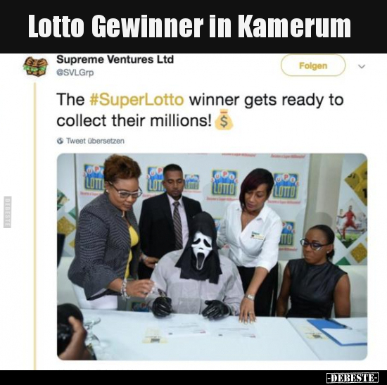 Lotto Gewinner in Kamerum.. - Lustige Bilder | DEBESTE.de