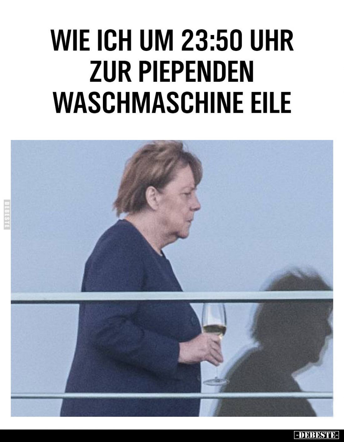 Wie ich um 23:50 Uhr zur piependen Waschmaschine eile.
