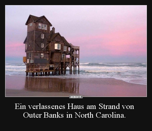 Ein verlassenes Haus am Strand von Outer Banks in North.. - Lustige Bilder | DEBESTE.de