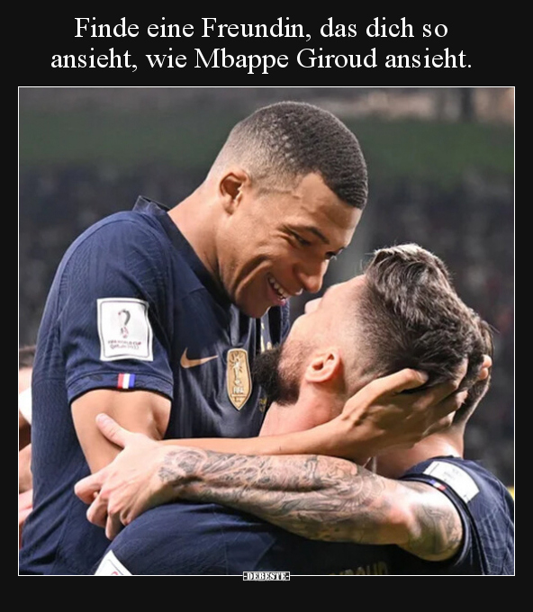 Finde eine Freundin, das dich so ansieht, wie Mbappe.. - Lustige Bilder | DEBESTE.de