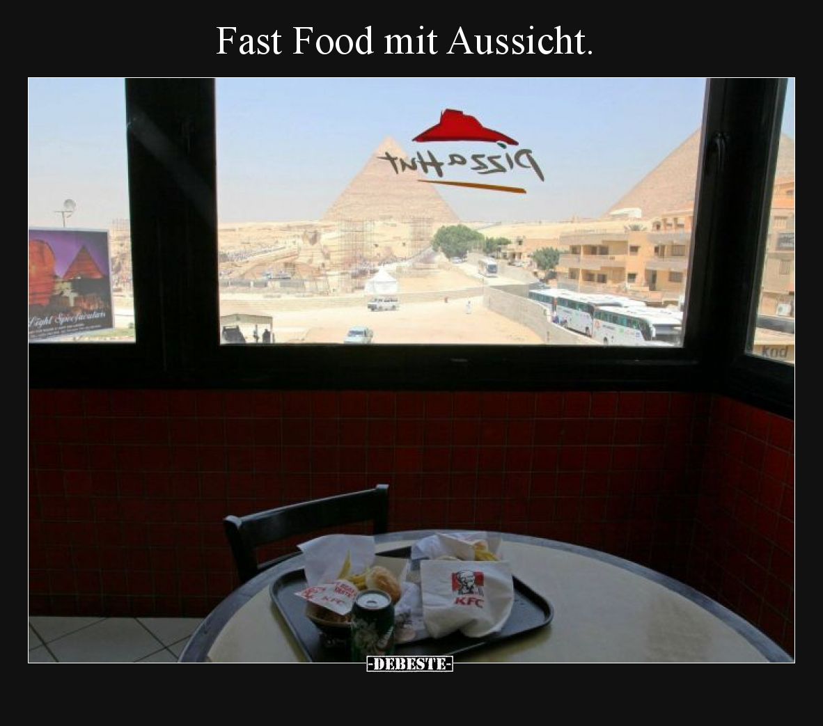 Fast Food mit Aussicht.