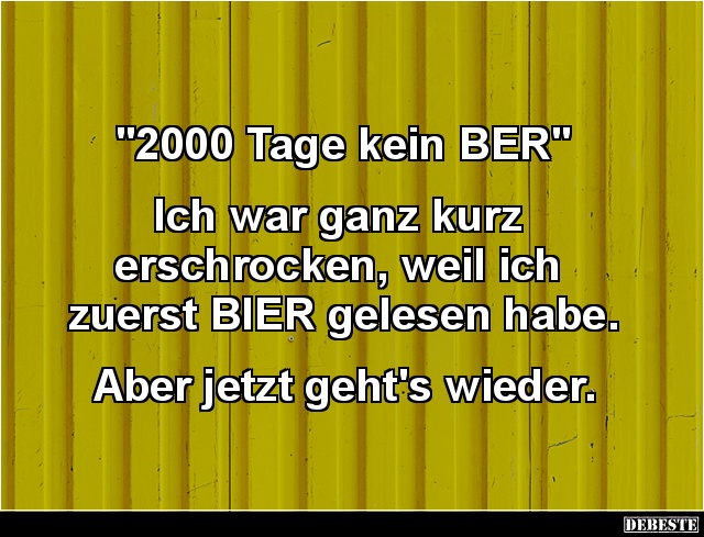 2000 Tage kein BER.. - Lustige Bilder | DEBESTE.de