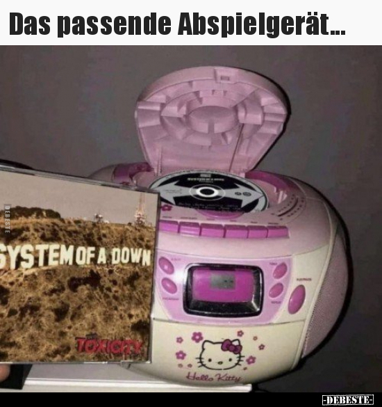 Das passende Abspielgerät...