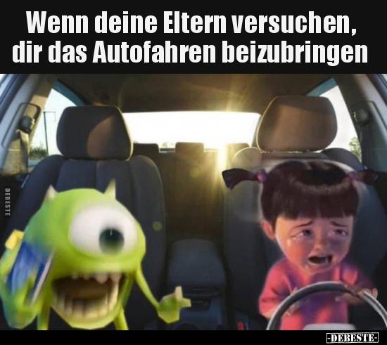 Wenn deine Eltern versuchen, dir das Autofahren.. - Lustige Bilder | DEBESTE.de