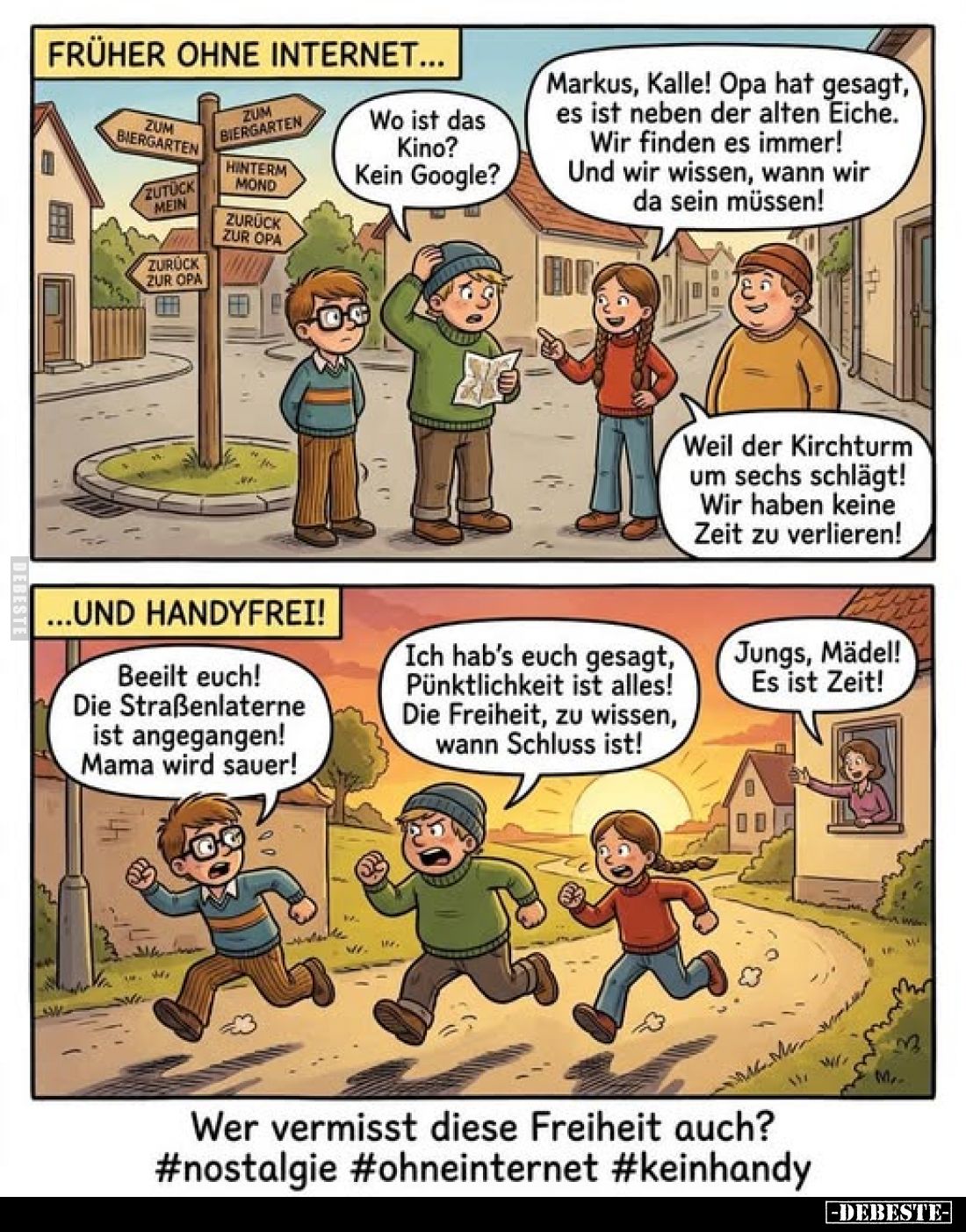 FRÜHER OHNE INTERNET... Wo ist das Kino? Kein Google?.. - Lustige Bilder | DEBESTE.de