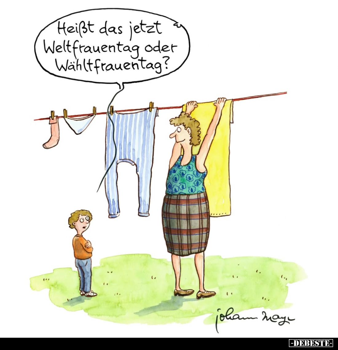 Heißt das jetzt Weltfrauentag oder Wähltfrauentag?