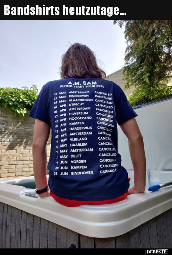 Bandshirts heutzutage...