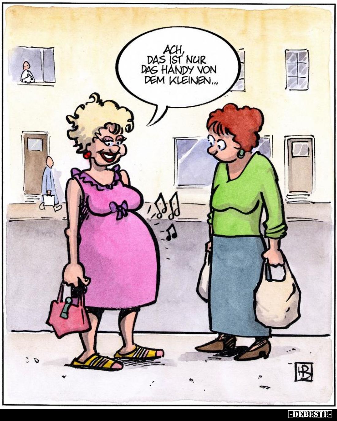 Ach, das ist nur das Handy von dem Kleinen...